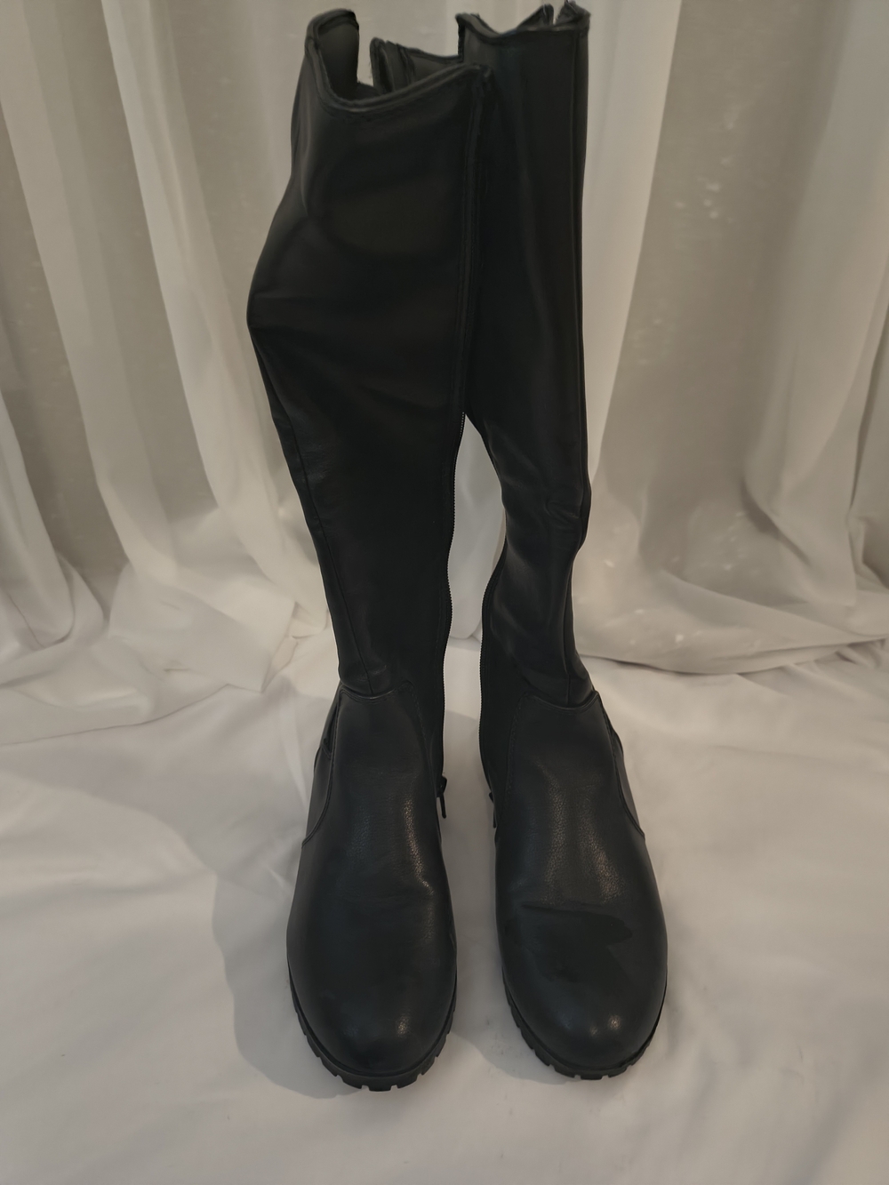 SO Black Over-the-Knee Leather Boots